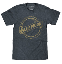 Blue Moon Gold Print Logo Soft Touch Tee