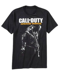 Call of Duty Advanced Warfare Logo & Gunman Men’s Black T-Shirt