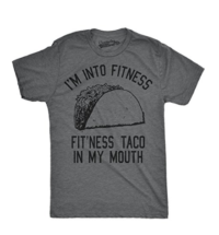 Crazy Dog T-Shirts Mens Fitness Taco Funny Gym T Shirt Humorous Mexican Food Tee For Guys