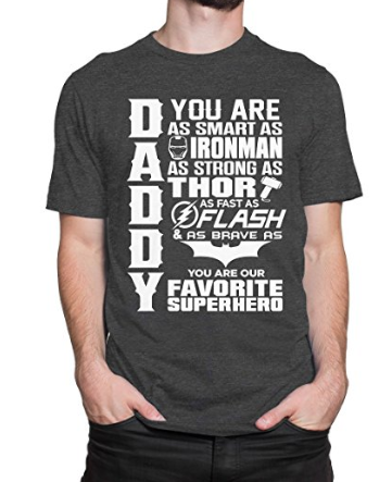 DADDY SUPERHERO Men’s PRINT HAUS T-shirt - Epic Shirt Shop