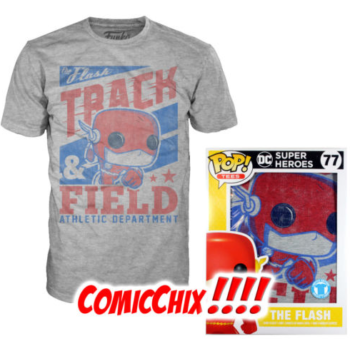 Funko POP! T-Shirt THE FLASH Track & Field DC Comics Tees