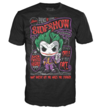 Funko POP T-Shirt THE JOKER SIDESHOW DC Comics Tees Arkham Batman