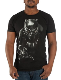 Marvel Black Panther Mens Black T-Shirt