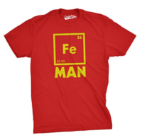 Mens Iron Man Science T Shirt Cool Novelty Funny Superhero Tee For Guys