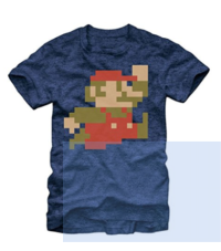 Nintendo Super Mario Bros 8-Bit Pixel Sprite T-Shirt
