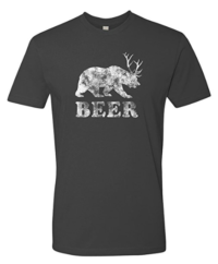 Panoware Men’s Beer T-Shirt Beer Bear Deer