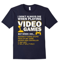 Playing Video Games Gamer Shirt Funny Gaming Console Gamer