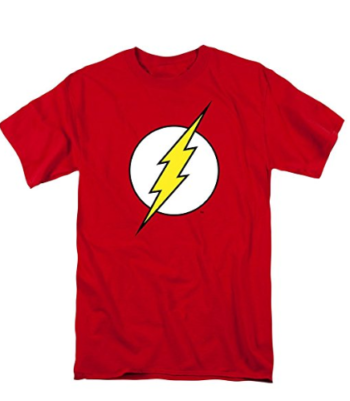 Popfunk Batman, Flash, Superman Pullover Flip DC Comics T Shirt & Exclusive Stickers (2)