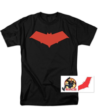 Red Hood Jason Todd DC Comics Superhero T Shirt & Exclusive Stickers