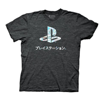 Ripple Junction Playstation Logo Foil Adult T-Shirt