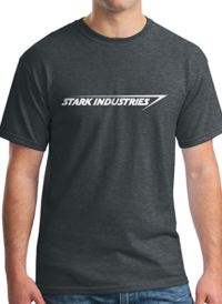 Stark Industries T-Shirt – Metallic Silver Print