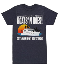 Step Brothers Movie Prestige Worldwide Boats N’ Hoes Licensed Men’s T-Shirt