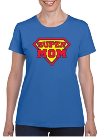 Super Mom – Superhero, Mother, Comics, Nerd – Funny Adult Ladies T-Shirt Cotton