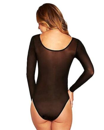 Black Mesh Bodysuit