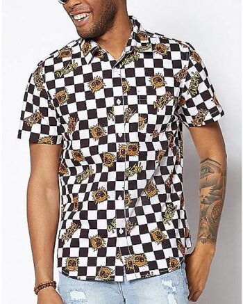 Checkered Sun Sublime Button Down Shirt