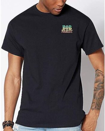 Embroidered Rasta Bob Marley T Shirt