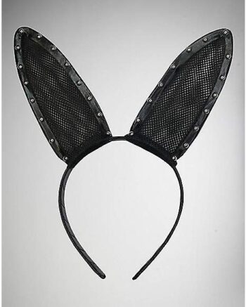 Fishnet Bunny Ears Headband