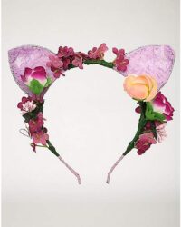 Floral Lace Cat Ear Headband