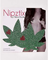 Glitter Leaf Nipple Pasties