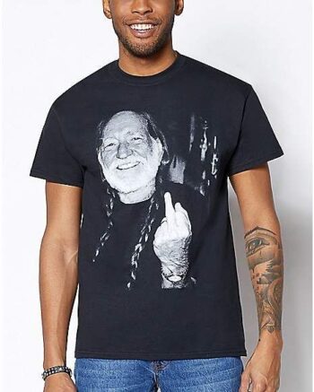 Middle Finger Willie Nelson T Shirt