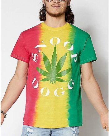 Rasta Leaf Dip Dye Snoop Dogg T Shirt