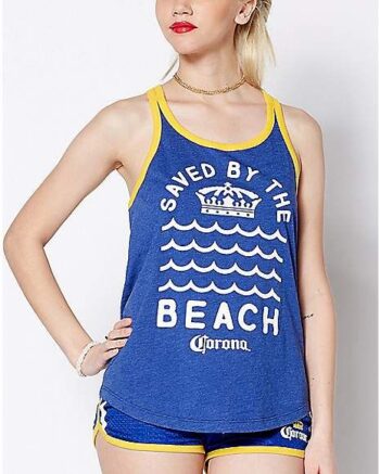 Saved By The Beach Corona Tank Top