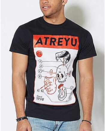 Skull Diagram Atreyu T Shirt