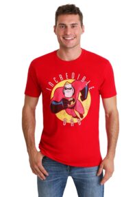 Pixar's Incredibles Incredible Dad Mens Red T-Shirt