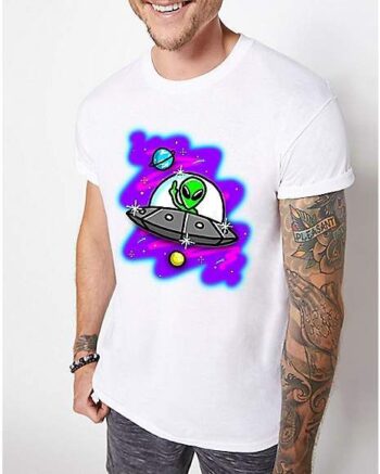 Airbrush Alien T Shirt