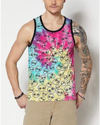 Alien Leaf Tie Dye Tank Top