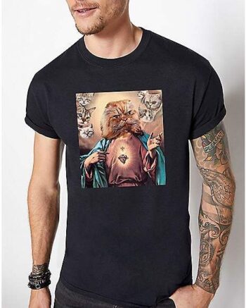 Jesus Kitty T Shirt