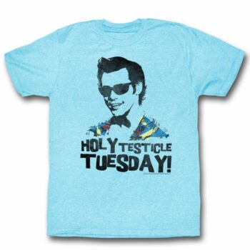 Ace Ventura Shirt Tuesday Adult Light Blue Tee T-Shirt