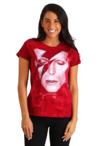 David Bowie Aladdin Sane Tie-Dye Womens T-Shirt