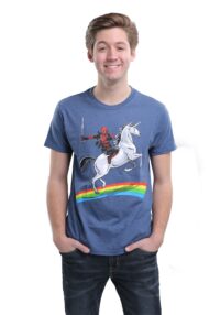 Deadpool Glory Unicorn Mens T-Shirt
