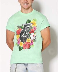 Floral Grim Reaper T Shirt