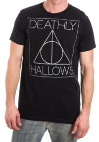 Harry Potter Deathly Hallows Logo Men's Black T-Shirt