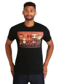 Horror Killer Line Up Men's Black T-Shirt