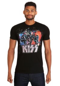 KISS Four Banger Men's Black T-Shirt