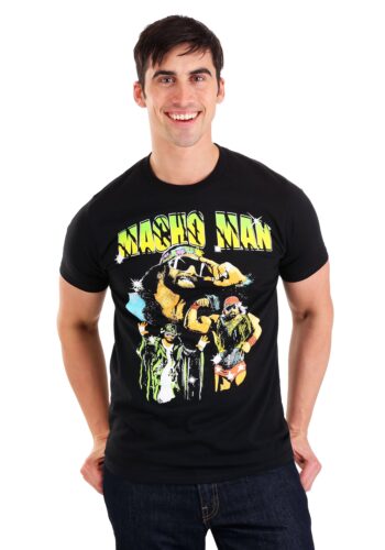 Macho Man Randy Savage WWE Collage Crew T-Shirt