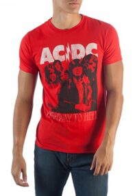 Mens AC/DC Highway To Hell Red T-Shirt