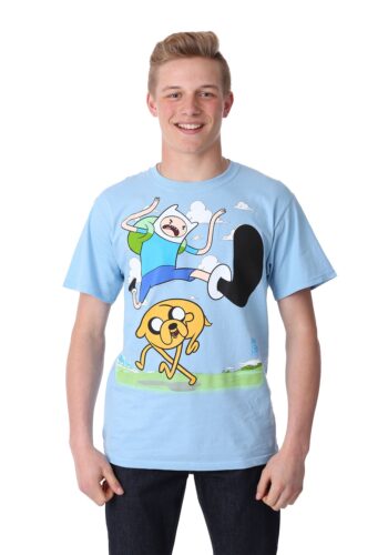 Men's Adventure Time Finn Kick Jump T-Shirt