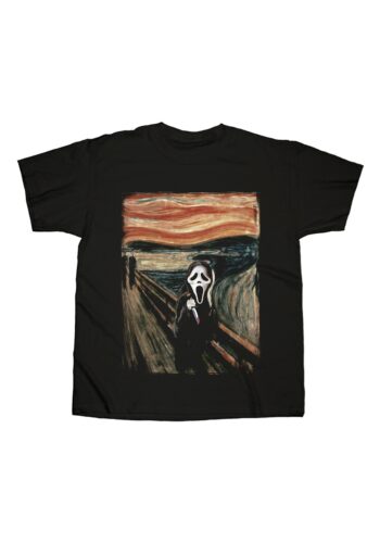 Men's Ghostface The Scream Painting Black T-Shirt