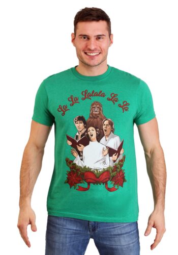 Men's Star Wars Rebel Carolers Green Heather T-Shirt