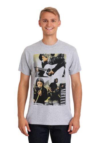 Nirvana Band Photo Collage Shirt