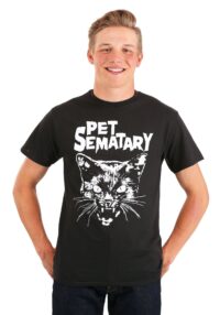 Pet Sematary Cat Face Black T-Shirt