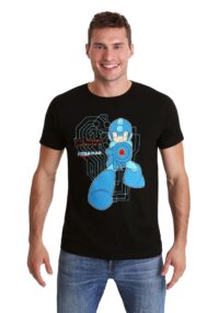 Protect The World Mega Man Classic Black T-Shirt