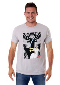 Samurai Jack Strike Pose Gray T-Shirt for Men