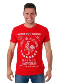 Sriracha Hot Chili Sauce Logo Red T-Shirt for Adults