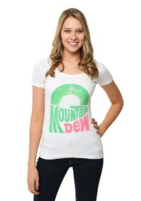 Womens Mountain Dew Scoop Neck T-Shirt