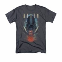 Alien Shirt Bloody Jaw Charcoal T-Shirt